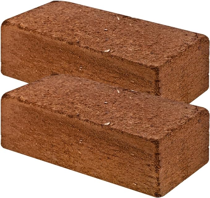 Fertazin Premium Coco Coir Bricks - 2 Bricks, 3 lbs
