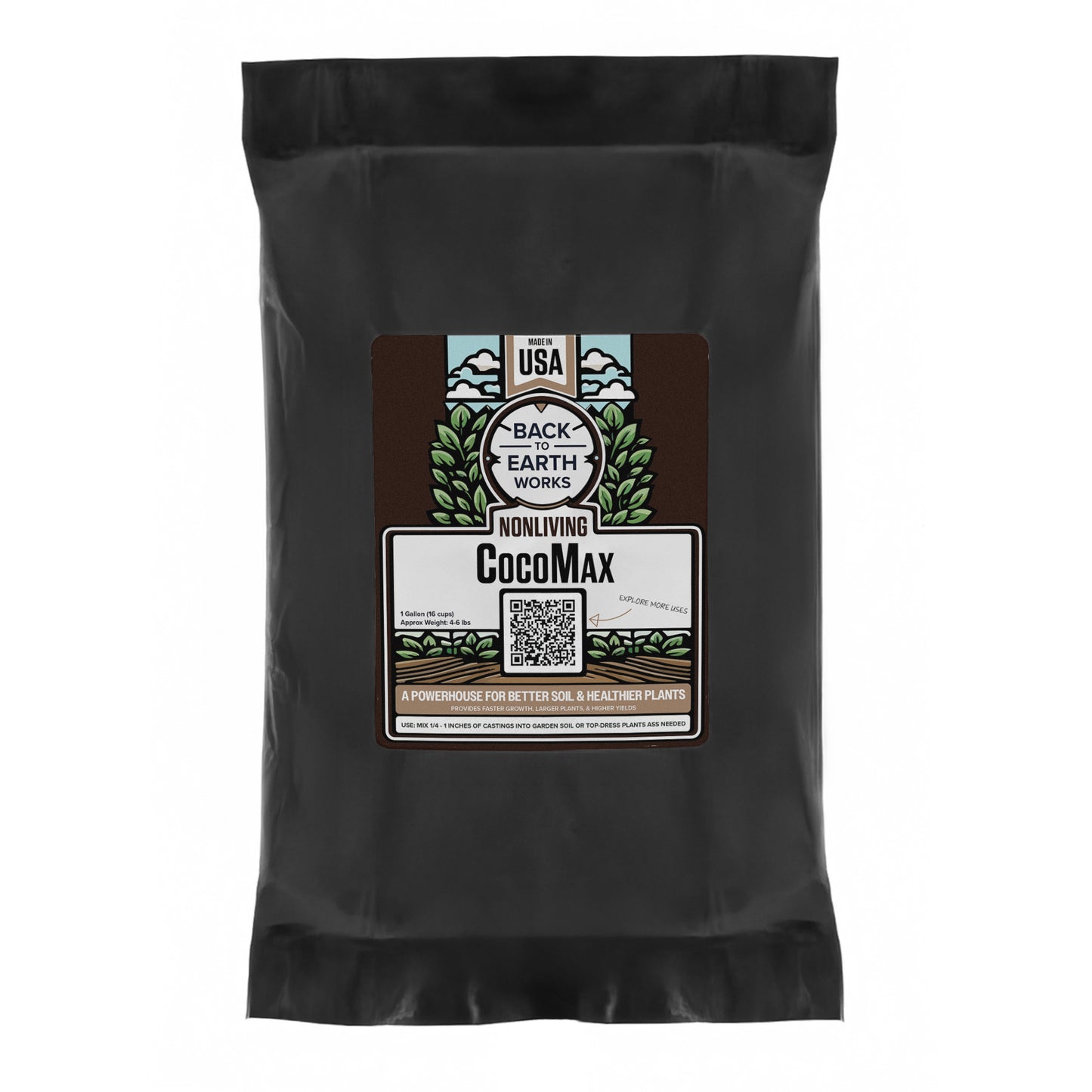 Fertazin Nonliving CocoMax - Neutral Coco Coir Grow Media | Biochar & Perlite Blend for Custom Soil Mixes & Synthetic Growing